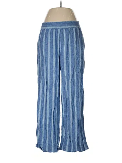 Pre-owned Old Navy Linen Pants In Blue