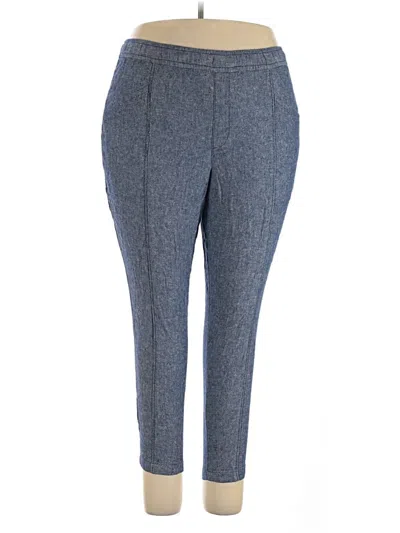 Pre-owned Old Navy Linen Pants In Blue