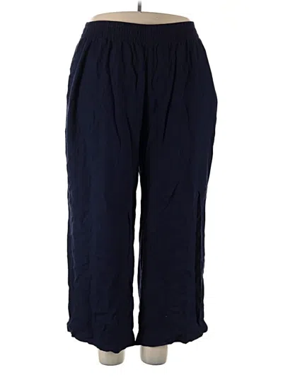 Pre-owned Old Navy Linen Pants In Blue