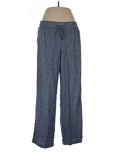 Pre-owned Old Navy Linen Pants In Blue