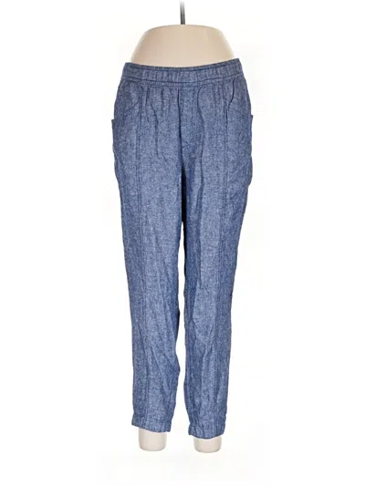 Pre-owned Old Navy Linen Pants In Blue