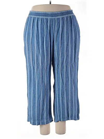 Pre-owned Old Navy Linen Pants In Blue