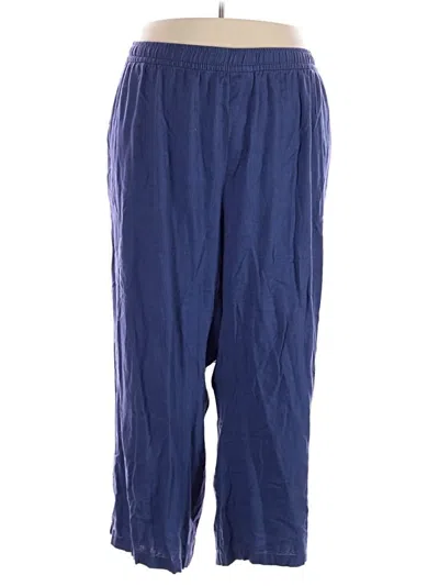 Pre-owned Old Navy Linen Pants In Blue