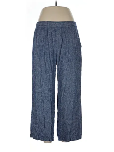 Pre-owned Old Navy Linen Pants In Blue