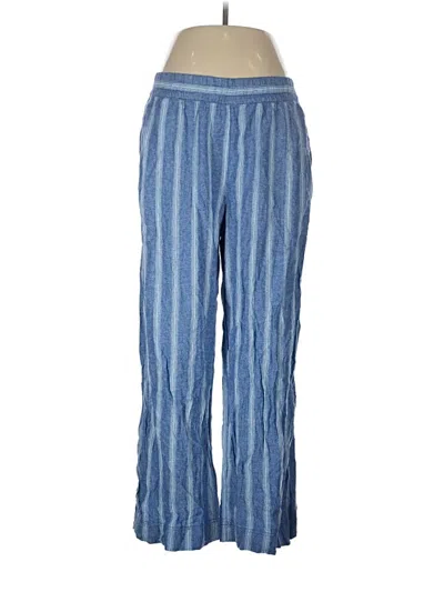 Pre-owned Old Navy Linen Pants In Blue