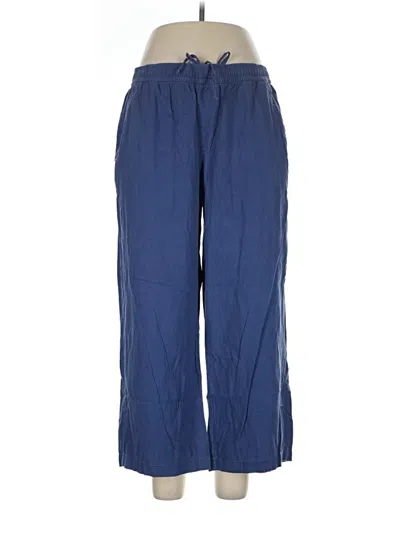 Pre-owned Old Navy Linen Pants In Blue