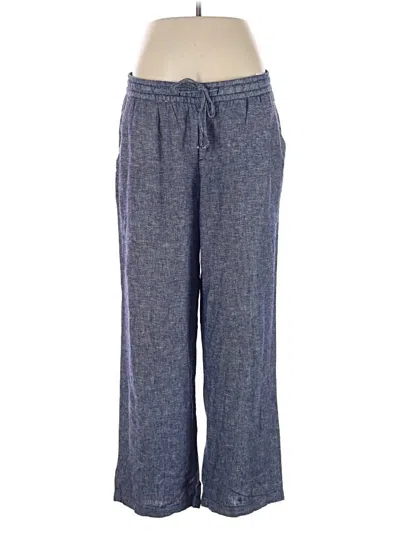 Pre-owned Old Navy Linen Pants In Blue