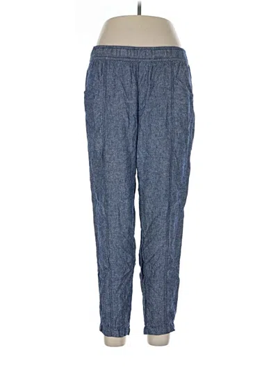 Pre-owned Old Navy Linen Pants In Blue