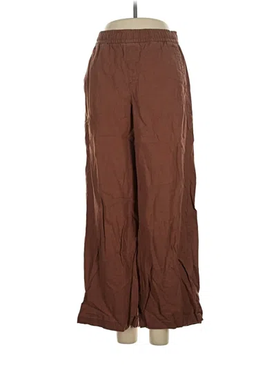 Pre-owned Old Navy Linen Pants In Brown