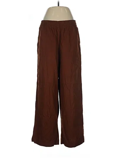 Pre-owned Old Navy Linen Pants In Brown