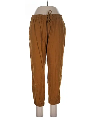Pre-owned Old Navy Linen Pants In Brown