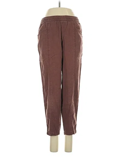 Pre-owned Old Navy Linen Pants In Brown