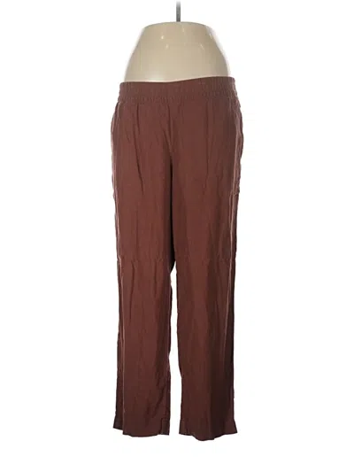 Pre-owned Old Navy Linen Pants In Brown