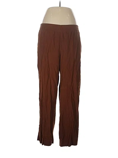Pre-owned Old Navy Linen Pants In Brown