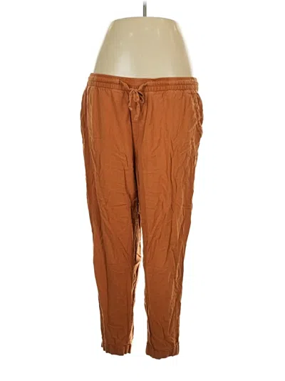 Pre-owned Old Navy Linen Pants In Brown
