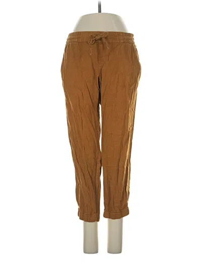 Pre-owned Old Navy Linen Pants In Brown