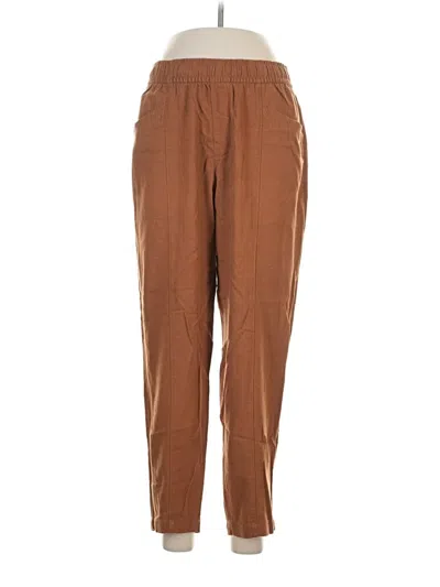 Pre-owned Old Navy Linen Pants In Brown