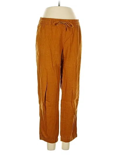 Pre-owned Old Navy Linen Pants In Gold