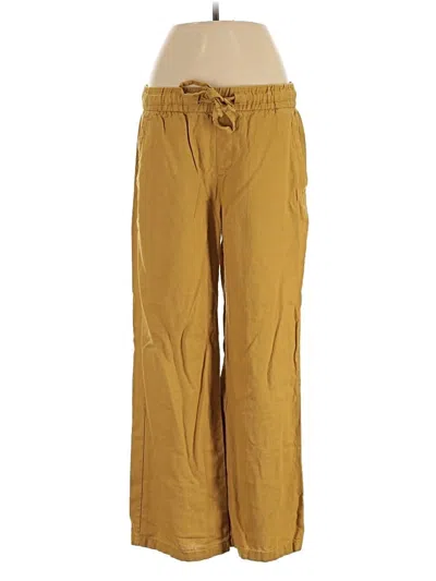 Pre-owned Old Navy Linen Pants In Gold