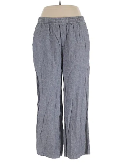 Pre-owned Old Navy Linen Pants In Gray