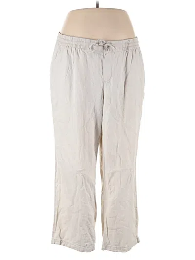 Pre-owned Old Navy Linen Pants In Gray
