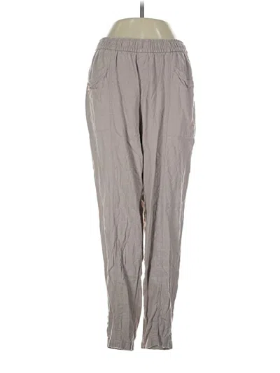 Pre-owned Old Navy Linen Pants In Gray