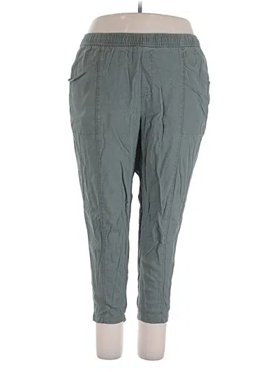 Pre-owned Old Navy Linen Pants In Gray