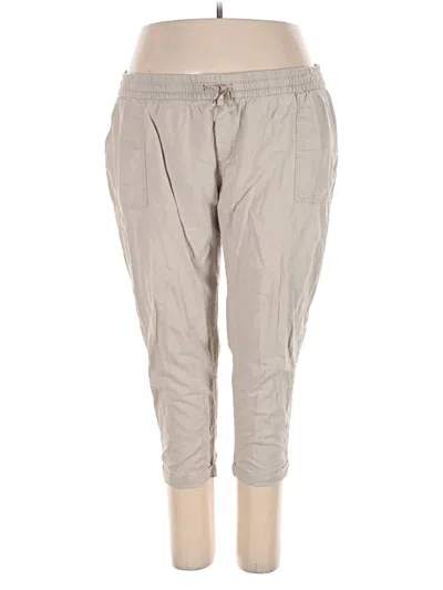 Pre-owned Old Navy Linen Pants In Gray