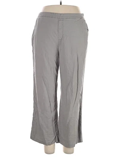 Pre-owned Old Navy Linen Pants In Gray