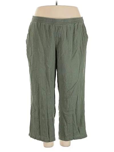 Pre-owned Old Navy Linen Pants In Green