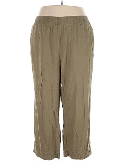 Pre-owned Old Navy Linen Pants In Green