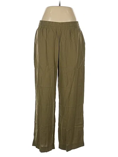 Pre-owned Old Navy Linen Pants In Green