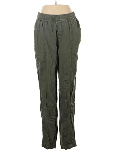 Pre-owned Old Navy Linen Pants In Green
