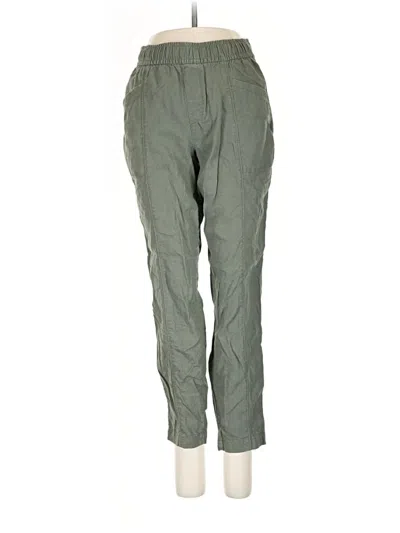 Pre-owned Old Navy Linen Pants In Green