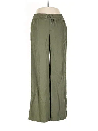 Pre-owned Old Navy Linen Pants In Green