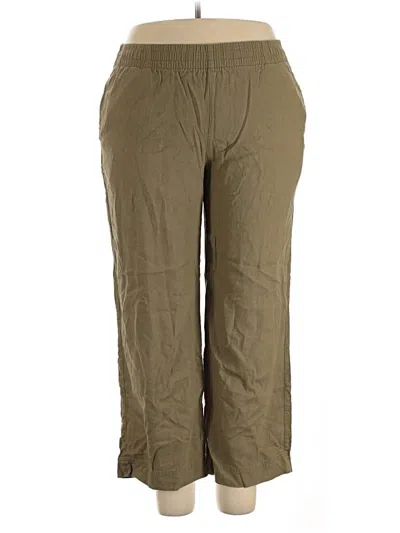 Pre-owned Old Navy Linen Pants In Green