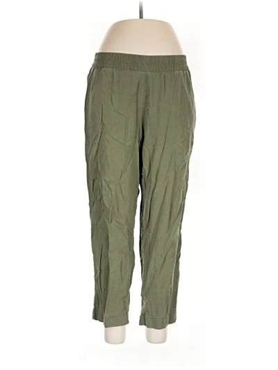 Pre-owned Old Navy Linen Pants In Green