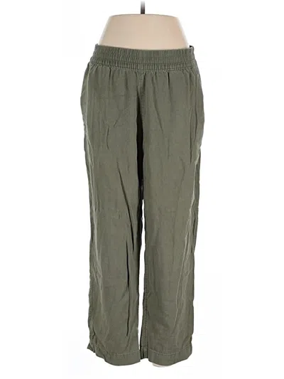 Pre-owned Old Navy Linen Pants In Green