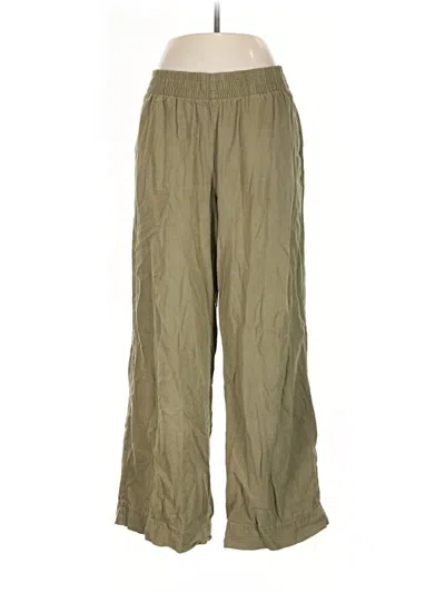 Pre-owned Old Navy Linen Pants In Green