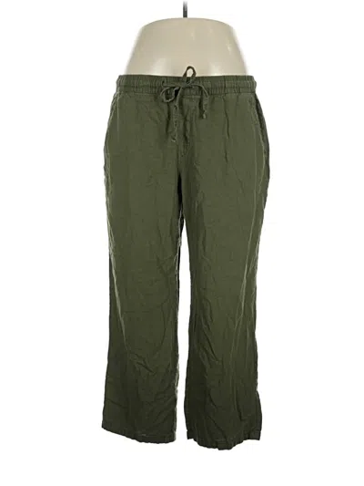 Pre-owned Old Navy Linen Pants In Green