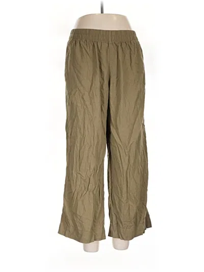 Pre-owned Old Navy Linen Pants In Green