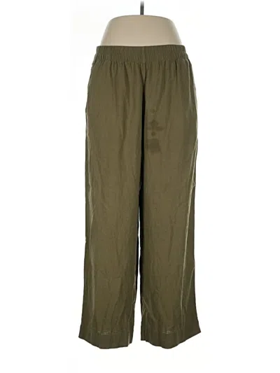 Pre-owned Old Navy Linen Pants In Green