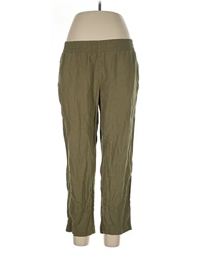 Pre-owned Old Navy Linen Pants In Green