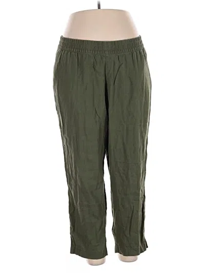 Pre-owned Old Navy Linen Pants In Green