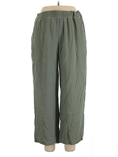 Pre-owned Old Navy Linen Pants In Green