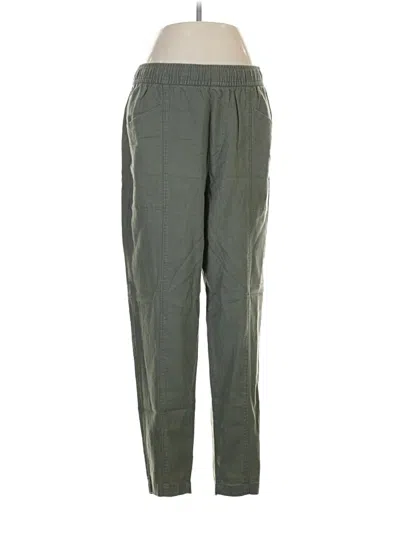 Pre-owned Old Navy Linen Pants In Green