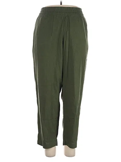 Pre-owned Old Navy Linen Pants In Green