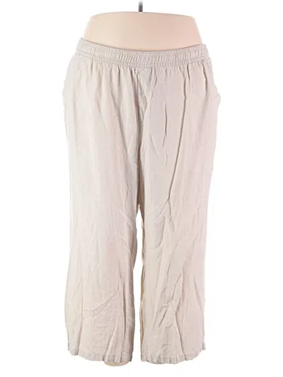 Pre-owned Old Navy Linen Pants In Ivory