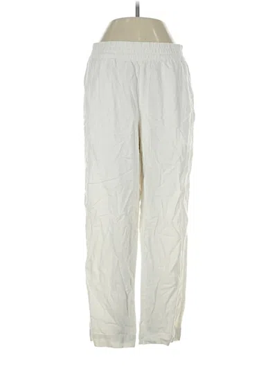 Pre-owned Old Navy Linen Pants In Ivory
