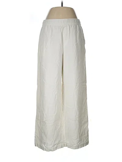 Pre-owned Old Navy Linen Pants In Ivory